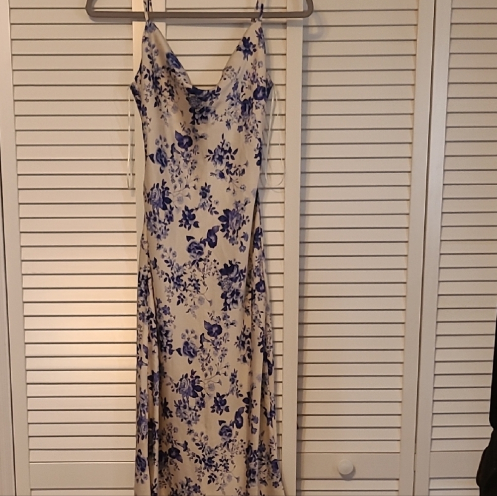 Windsor Cream Spaghetti Strap Maxi Sundress